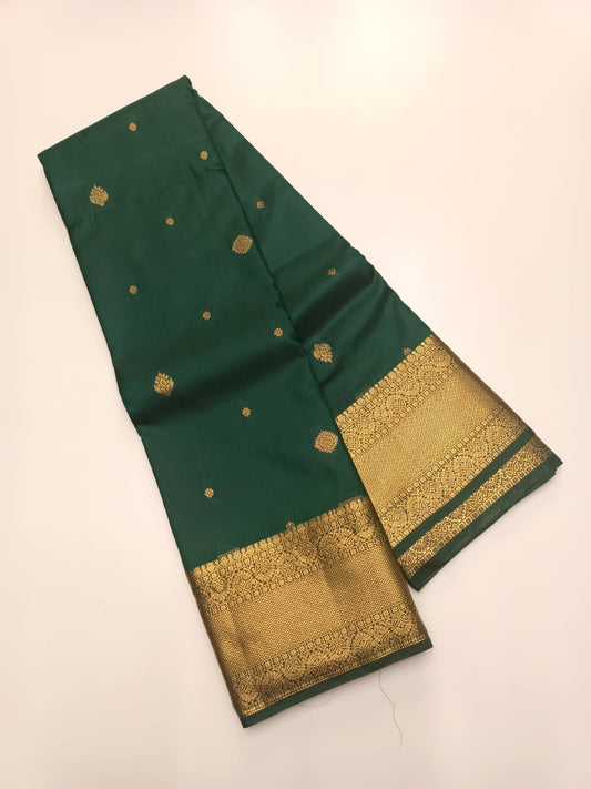 KANCHIPURAM SEMI SILK SAREE - B S CHANNABASAPPA & SONS