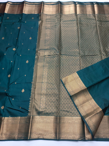 KANCHIPURAM SEMI SILK SAREE - B S CHANNABASAPPA & SONS