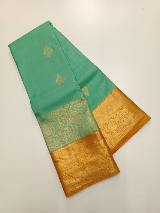 KANCHIPURAM SEMI SILK SAREE - B S CHANNABASAPPA & SONS