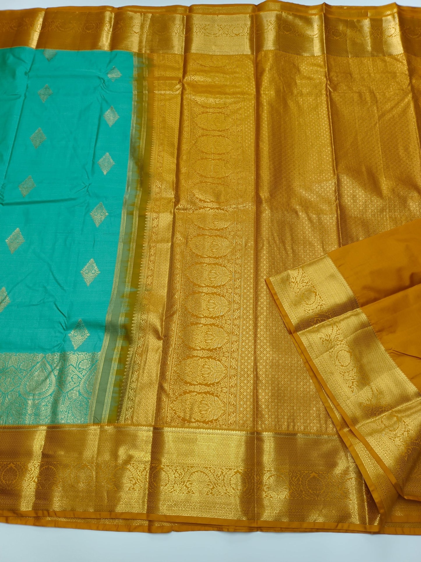 KANCHIPURAM SEMI SILK SAREE - B S CHANNABASAPPA & SONS