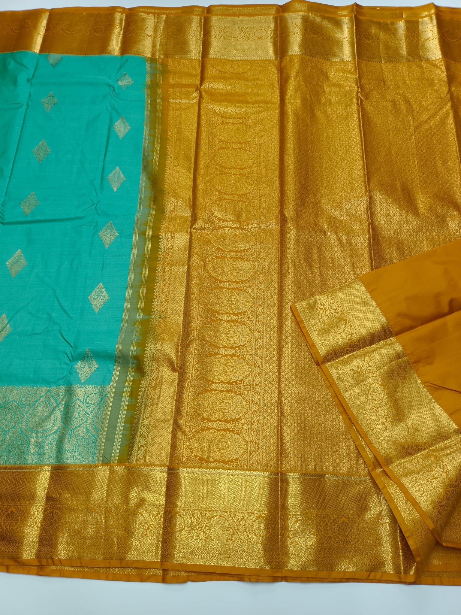 KANCHIPURAM SEMI SILK SAREE - B S CHANNABASAPPA & SONS