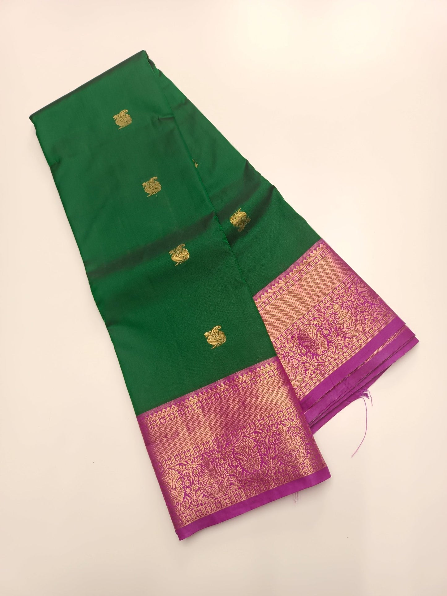 KANCHIPURAM SEMI SILK SAREE - B S CHANNABASAPPA & SONS