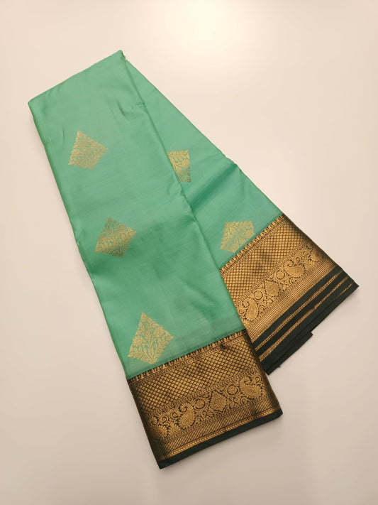 KANCHIPURAM SEMI SILK SAREE - B S CHANNABASAPPA & SONS
