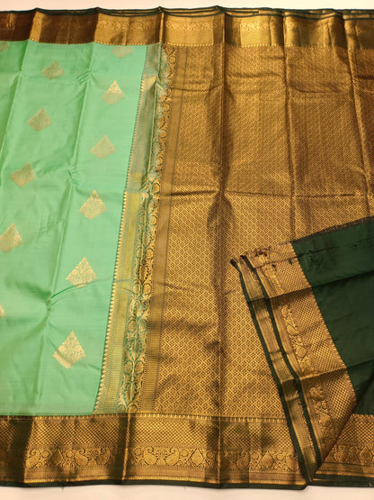 KANCHIPURAM SEMI SILK SAREE - B S CHANNABASAPPA & SONS