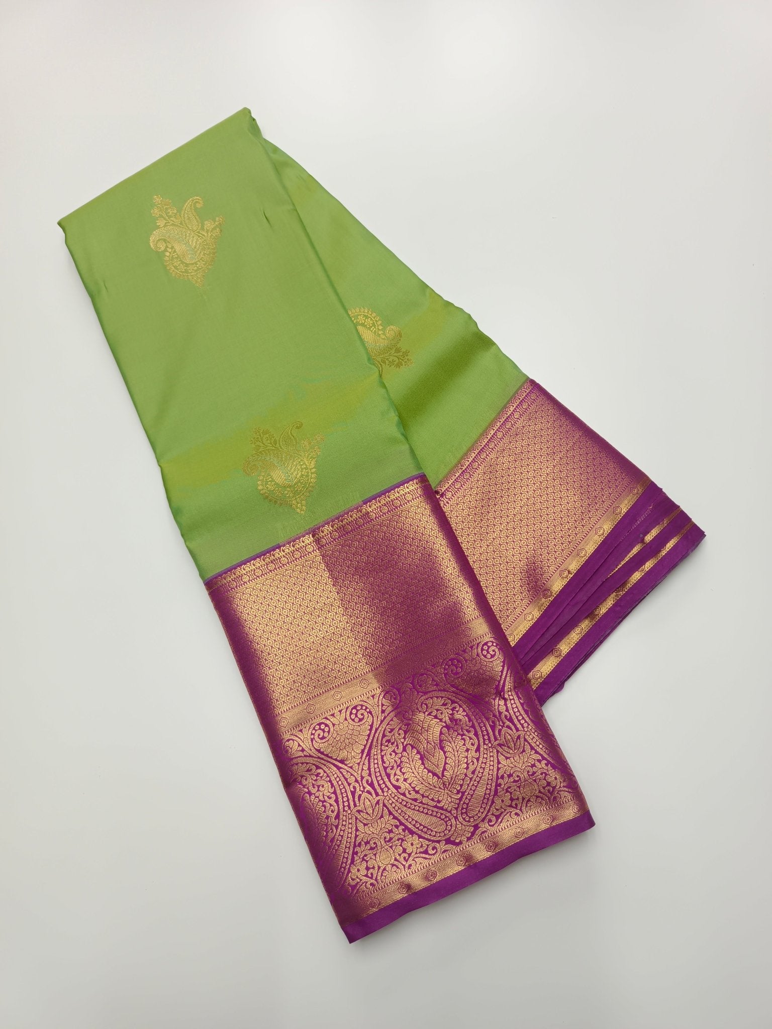 KANCHIPURAM SEMI SILK SAREE - B S CHANNABASAPPA & SONS
