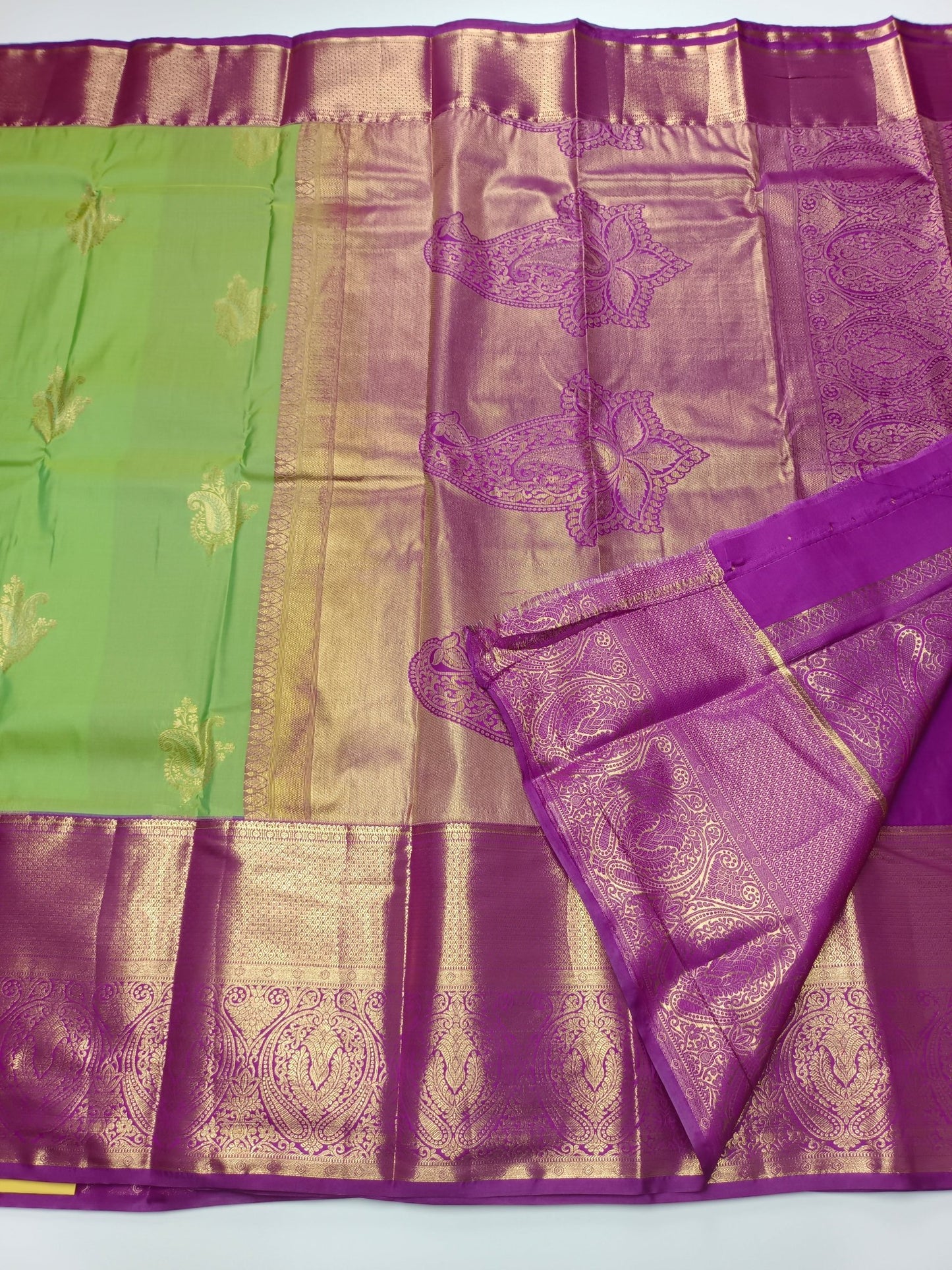 KANCHIPURAM SEMI SILK SAREE - B S CHANNABASAPPA & SONS