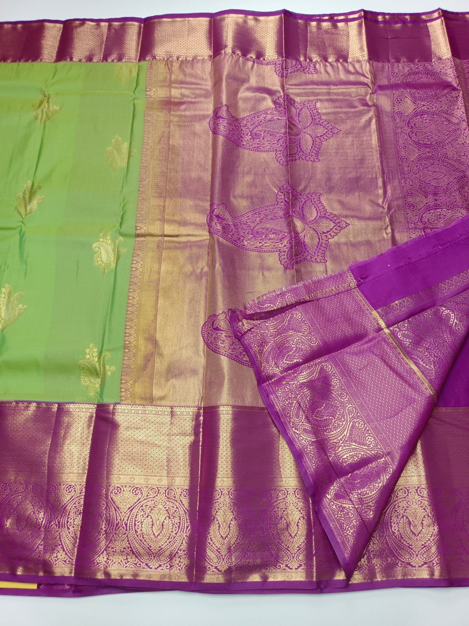 KANCHIPURAM SEMI SILK SAREE - B S CHANNABASAPPA & SONS