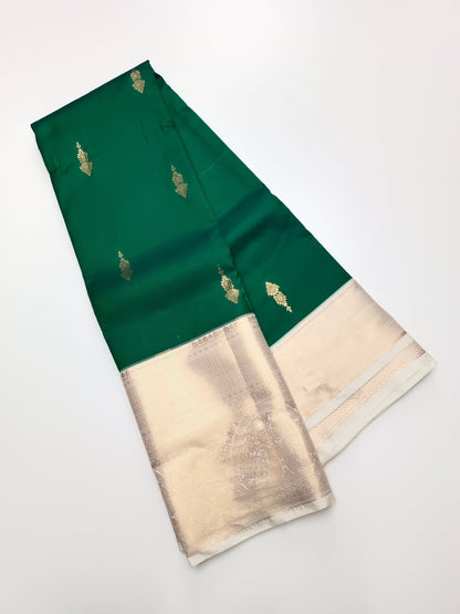 KANCHIPURAM SEMI SILK SAREE - B S CHANNABASAPPA & SONS