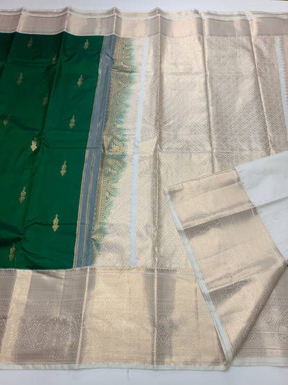 KANCHIPURAM SEMI SILK SAREE - B S CHANNABASAPPA & SONS