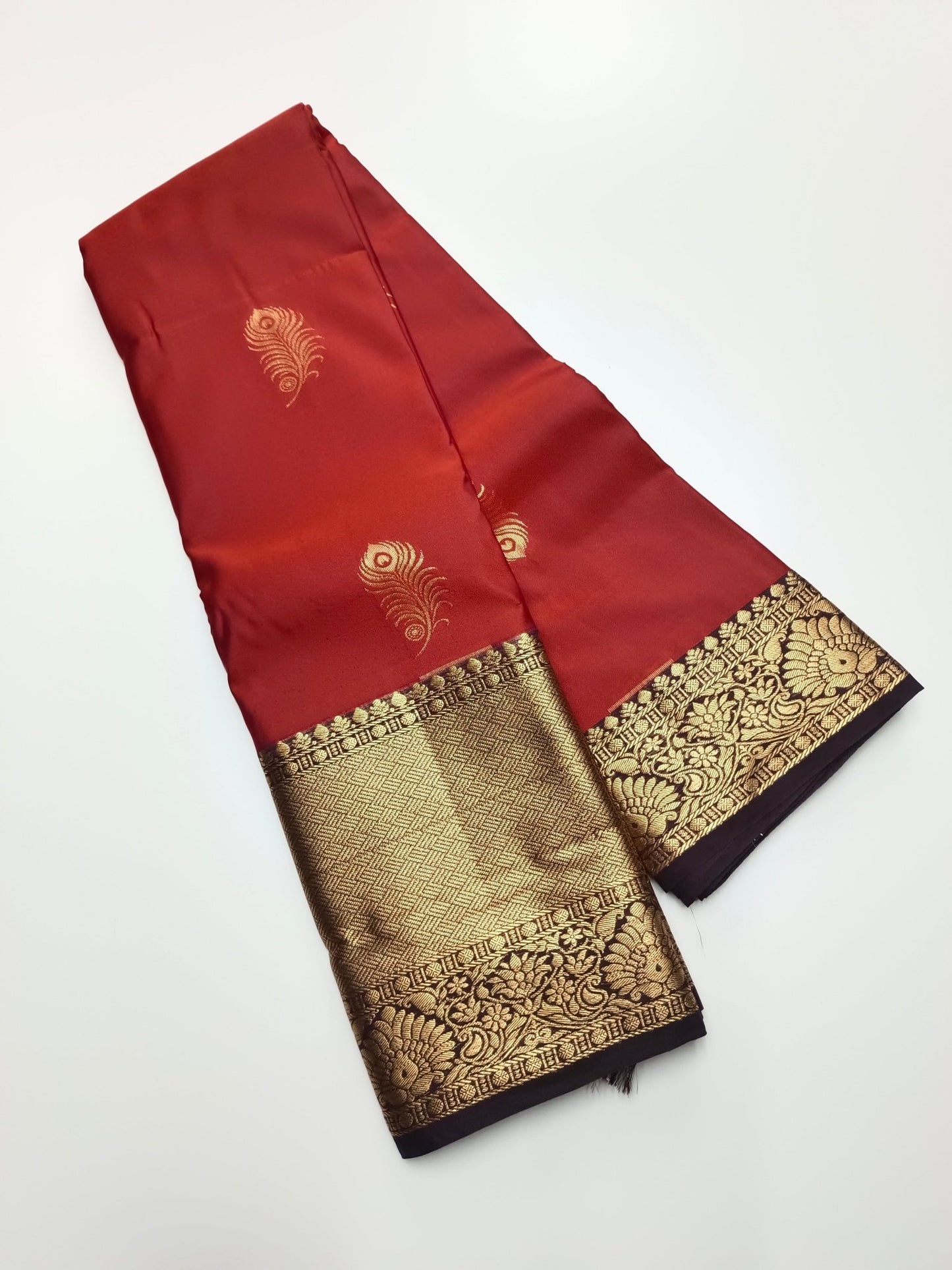 KANCHIPURAM SEMI SILK SAREE - B S CHANNABASAPPA & SONS