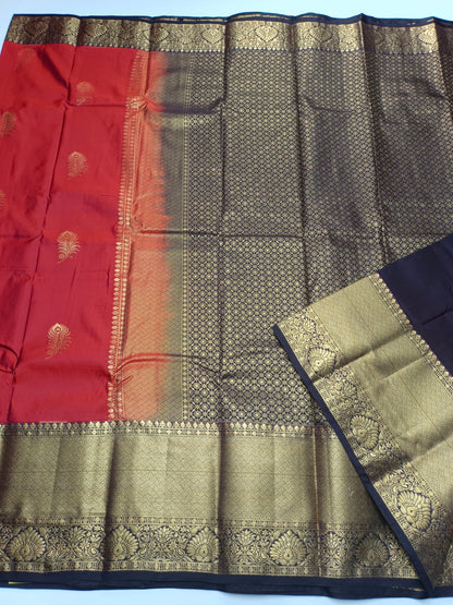 KANCHIPURAM SEMI SILK SAREE - B S CHANNABASAPPA & SONS