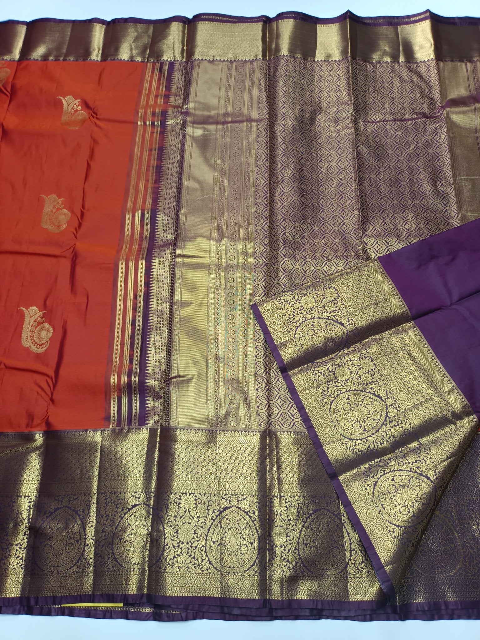 KANCHIPURAM SEMI SILK SAREE - B S CHANNABASAPPA & SONS