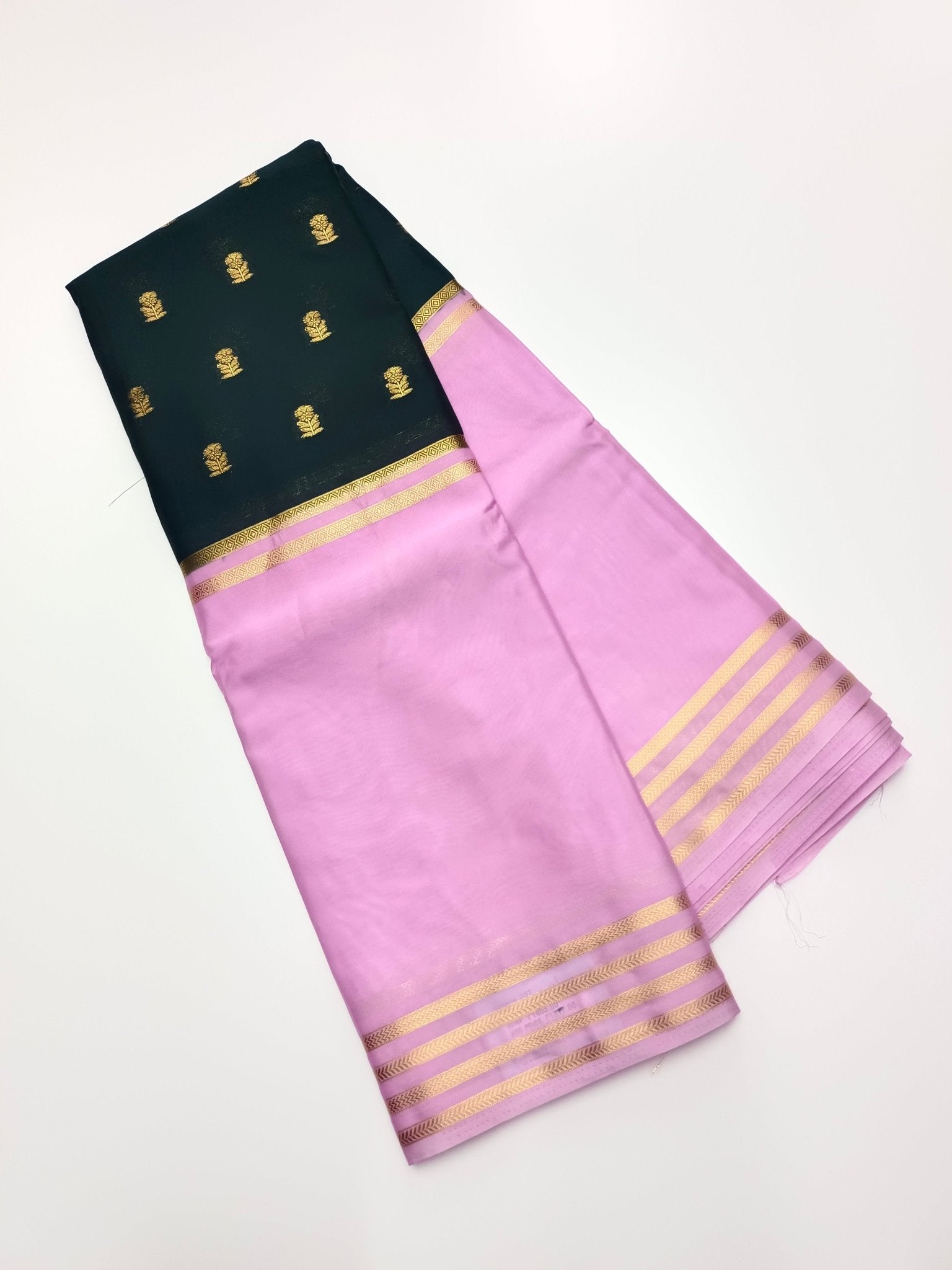 2D SEMI CREPE SILK SAREE - B S CHANNABASAPPA & SONS