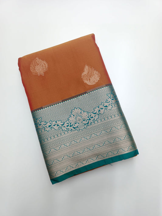 KANCHIPURAM SEMI SILK SAREE - B S CHANNABASAPPA & SONS