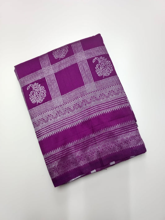 FANCY SOFT SILK SAREE - B S CHANNABASAPPA & SONS