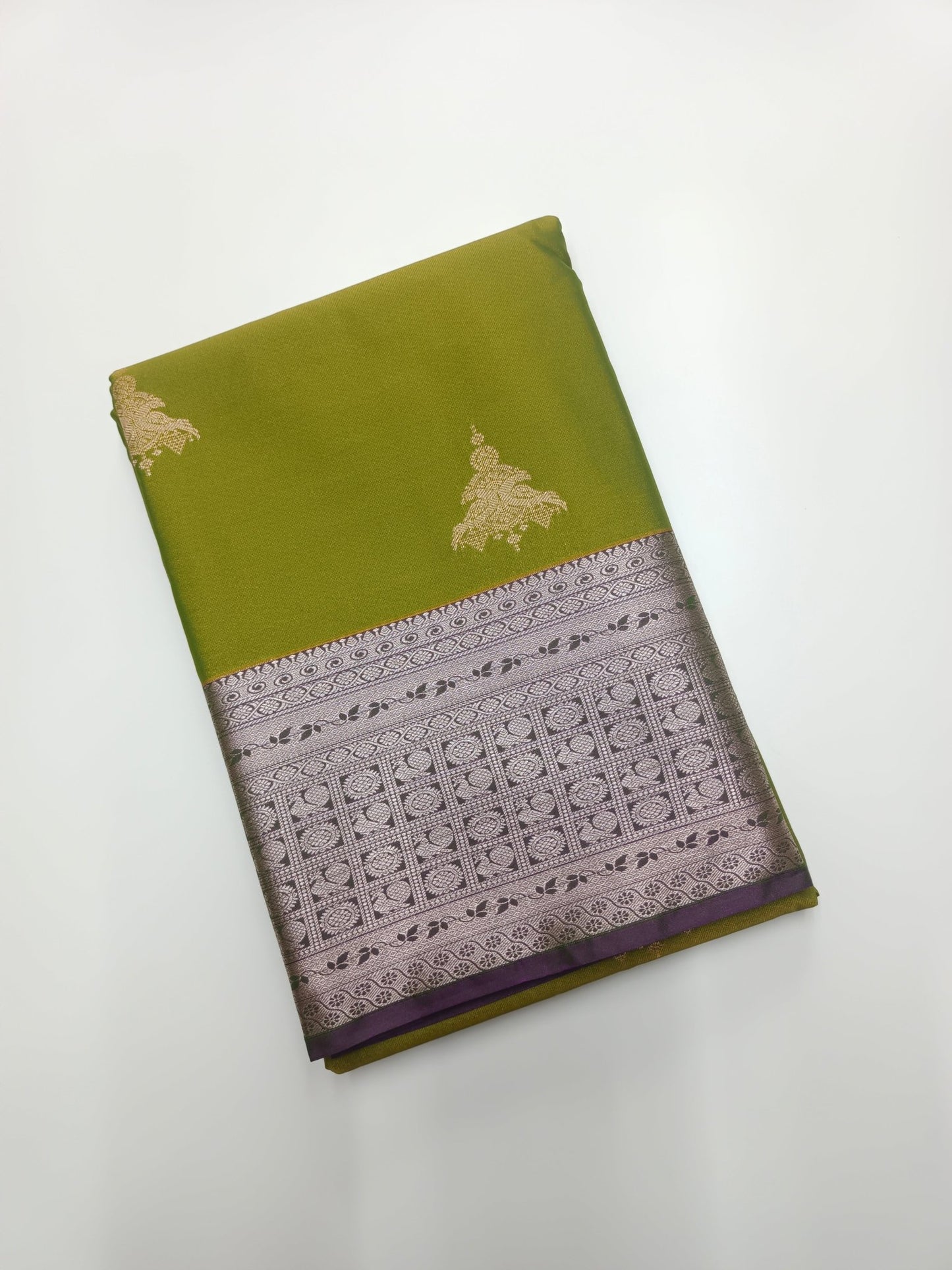 KANCHIPURAM SEMI SILK SAREE - B S CHANNABASAPPA & SONS