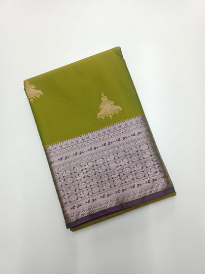 KANCHIPURAM SEMI SILK SAREE - B S CHANNABASAPPA & SONS