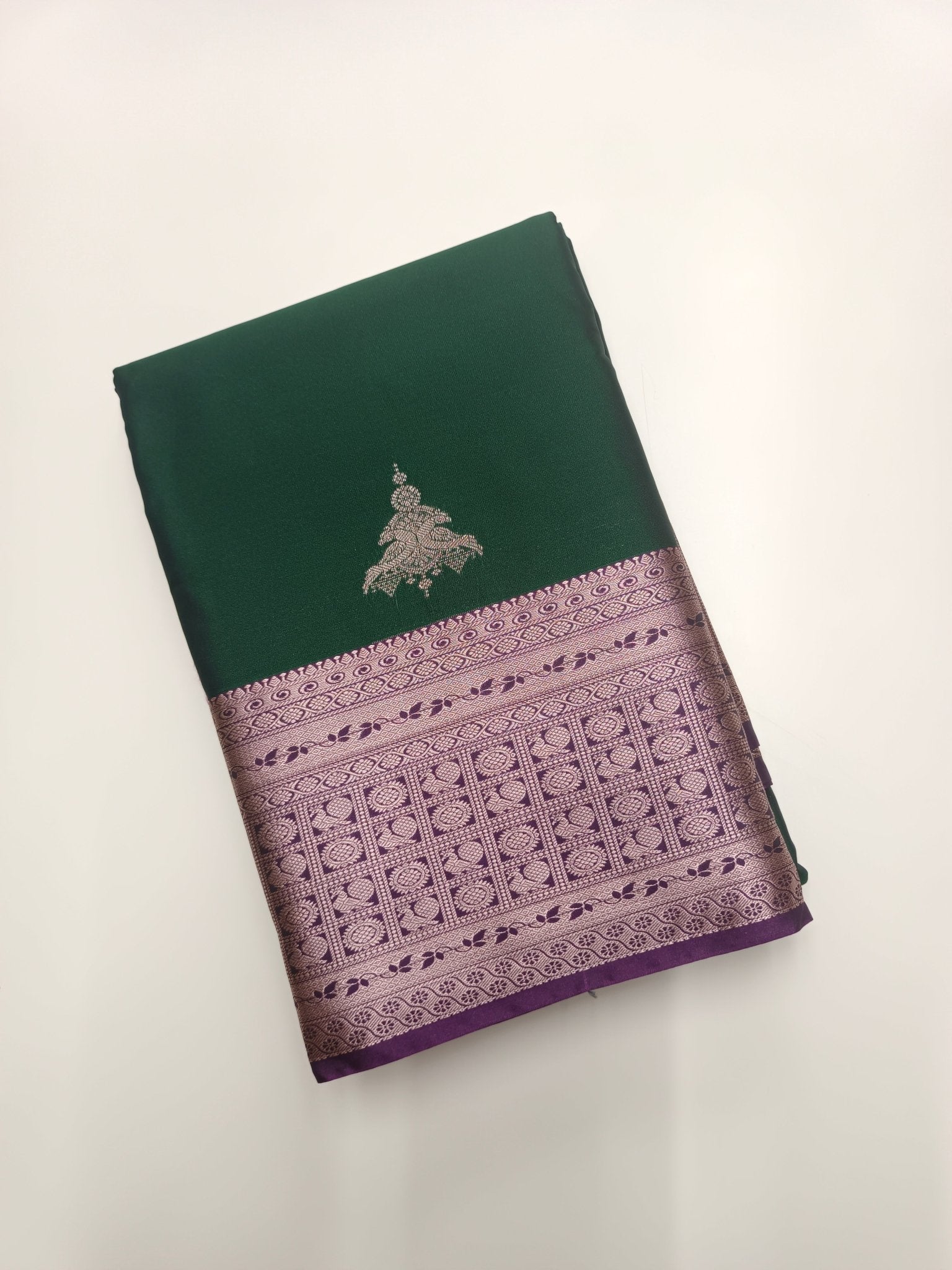 KANCHIPURAM SEMI SILK SAREE - B S CHANNABASAPPA & SONS