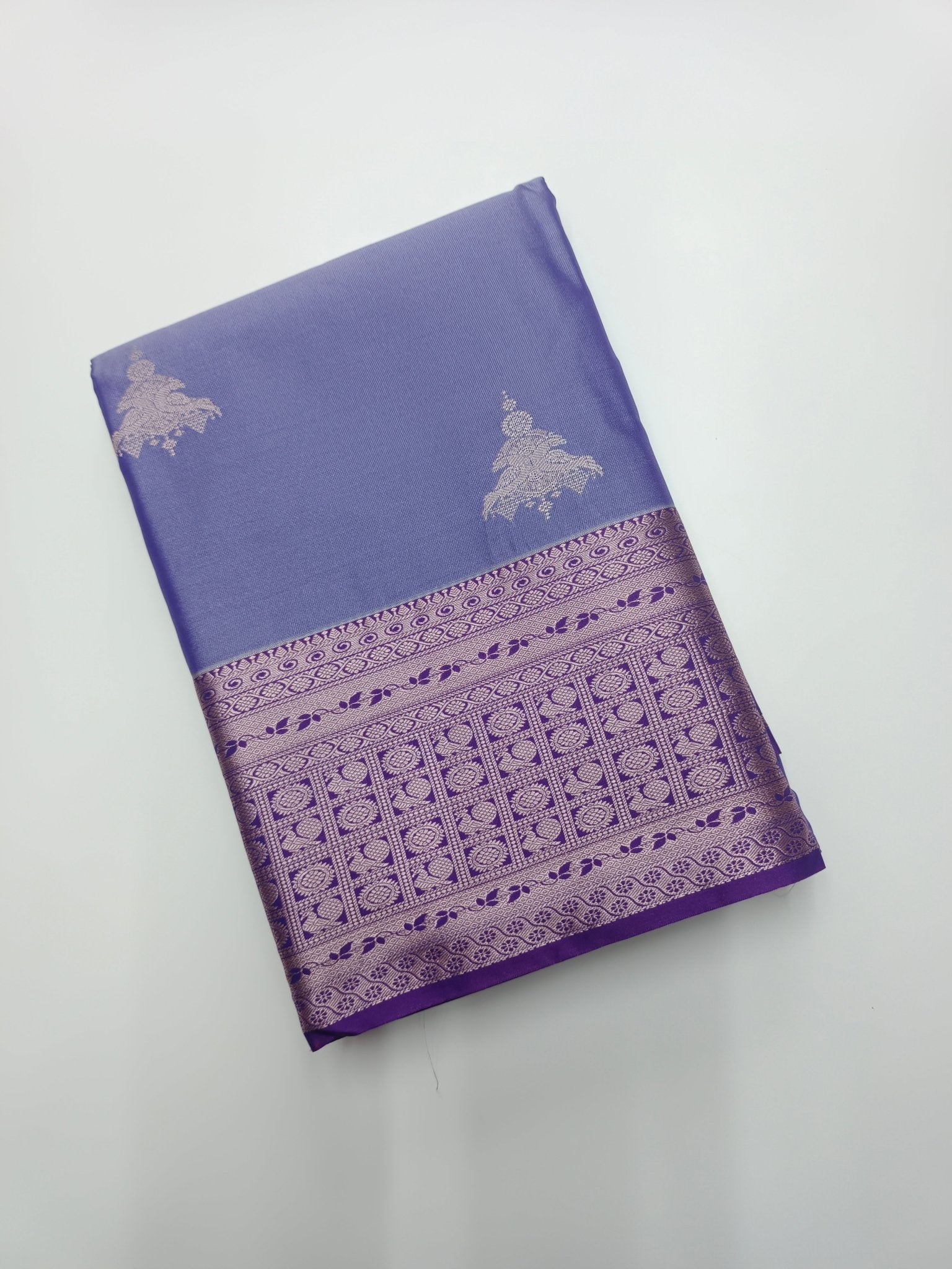 KANCHIPURAM SEMI SILK SAREE - B S CHANNABASAPPA & SONS