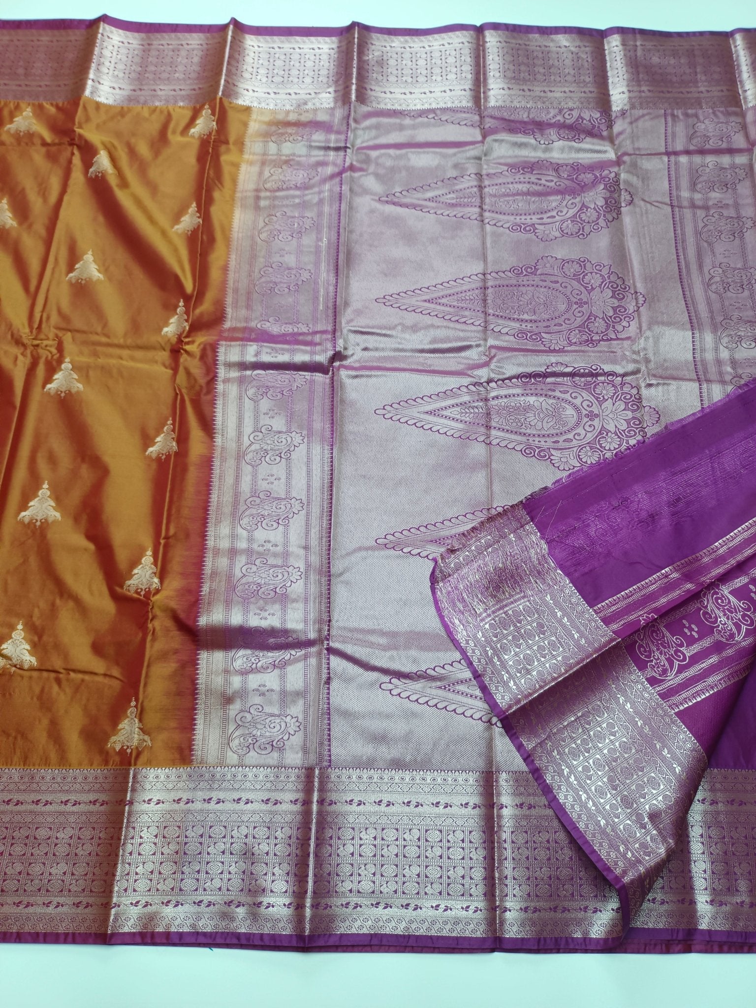 KANCHIPURAM SEMI SILK SAREE - B S CHANNABASAPPA & SONS