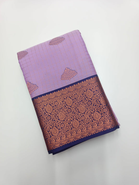 KANCHIPURAM SEMI SILK SAREE - B S CHANNABASAPPA & SONS