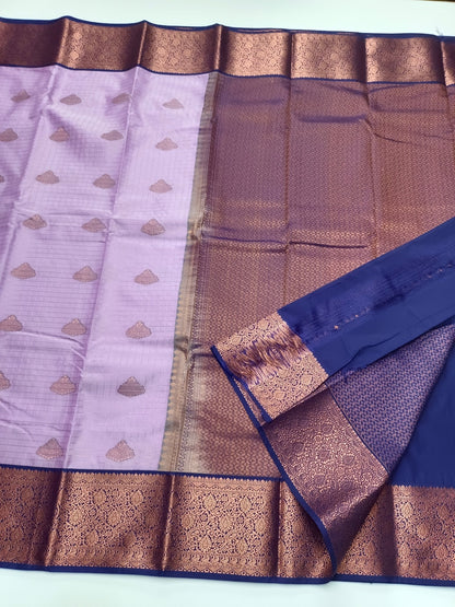 KANCHIPURAM SEMI SILK SAREE - B S CHANNABASAPPA & SONS