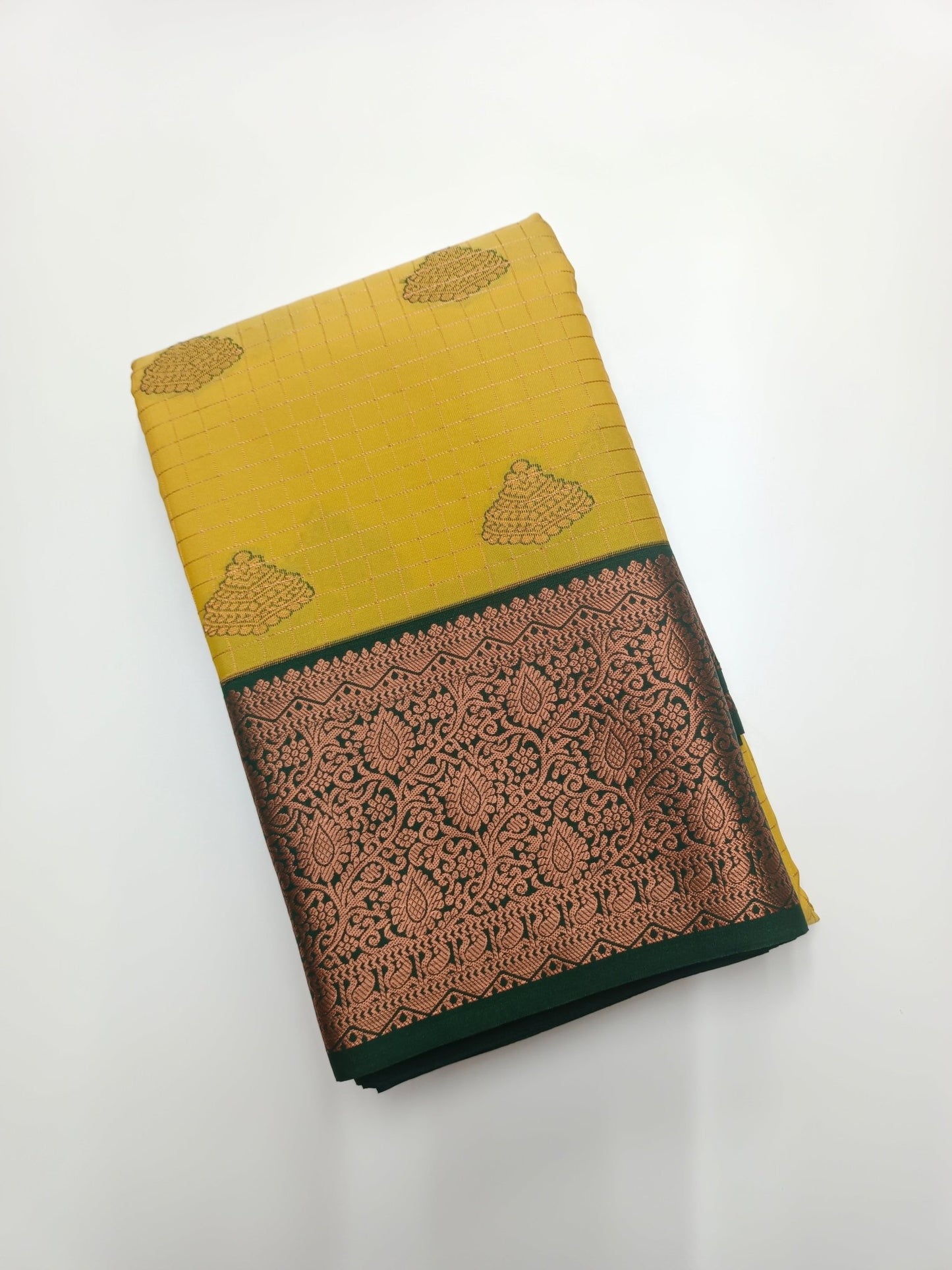 KANCHIPURAM SEMI SILK SAREE - B S CHANNABASAPPA & SONS
