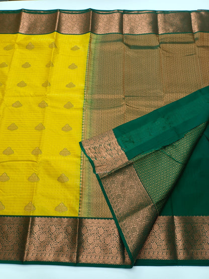 KANCHIPURAM SEMI SILK SAREE - B S CHANNABASAPPA & SONS