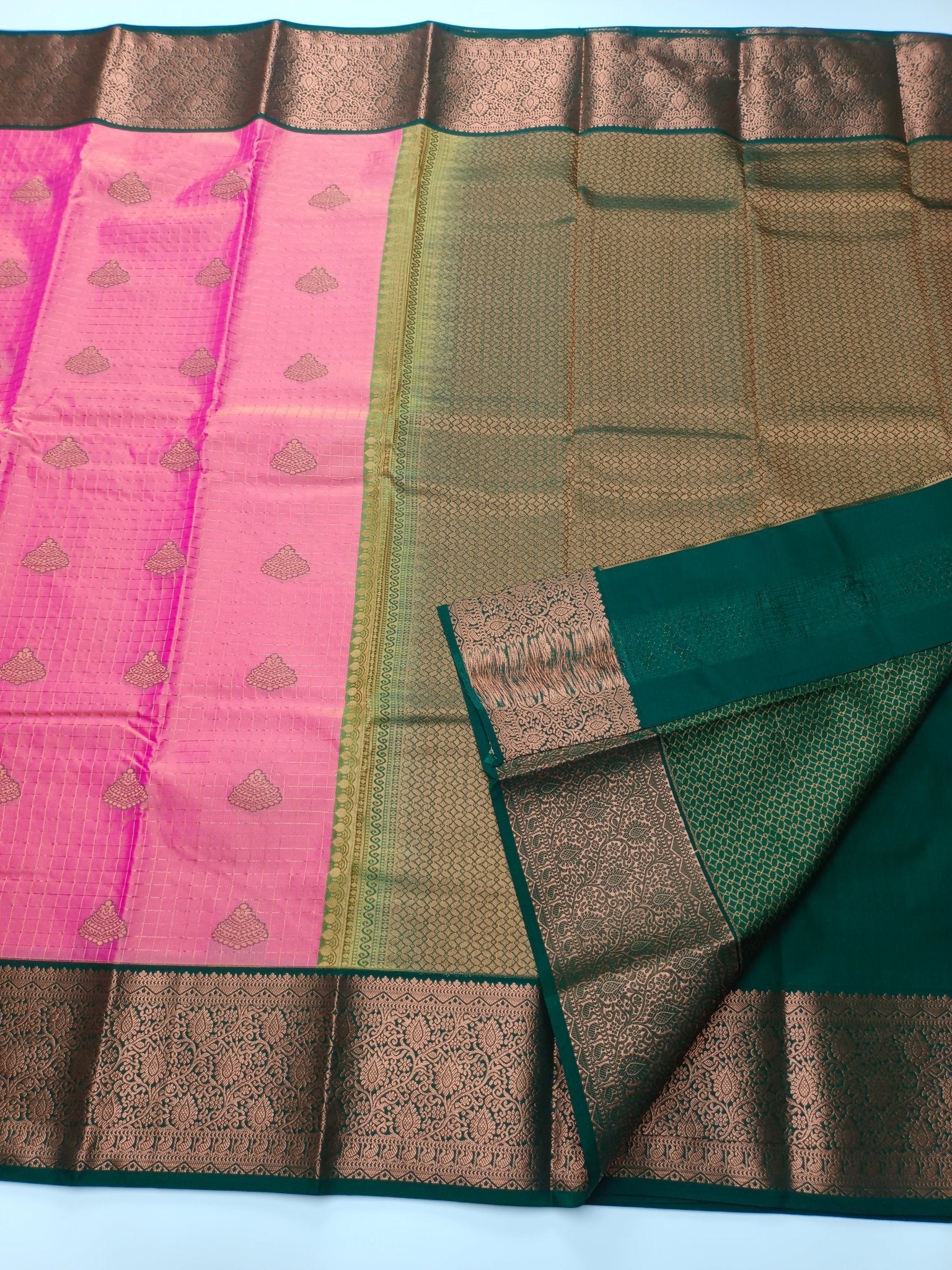 KANCHIPURAM SEMI SILK SAREE - B S CHANNABASAPPA & SONS