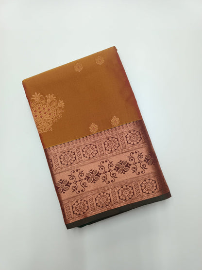 KANCHIPURAM SEMI SILK SAREE - B S CHANNABASAPPA & SONS