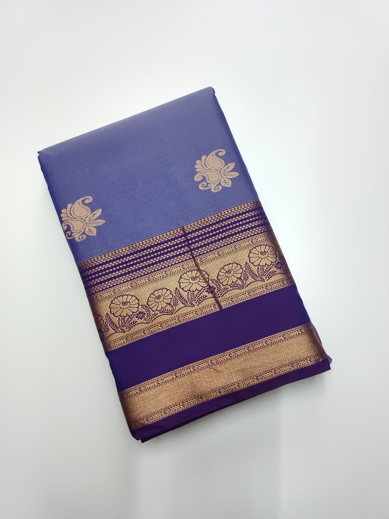 KANCHIPURAM SEMI SILK SAREE - B S CHANNABASAPPA & SONS