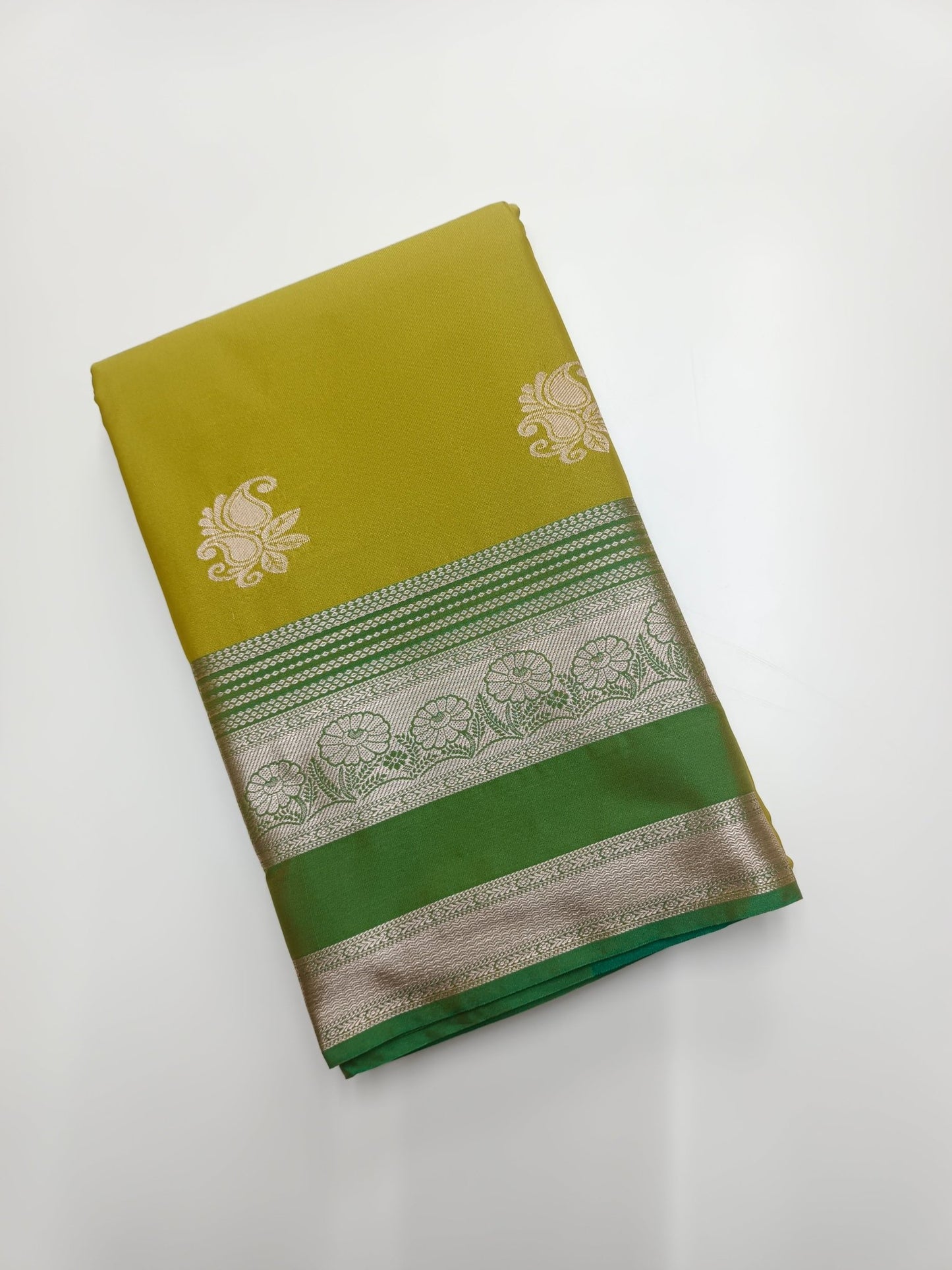 KANCHIPURAM SEMI SILK SAREE - B S CHANNABASAPPA & SONS