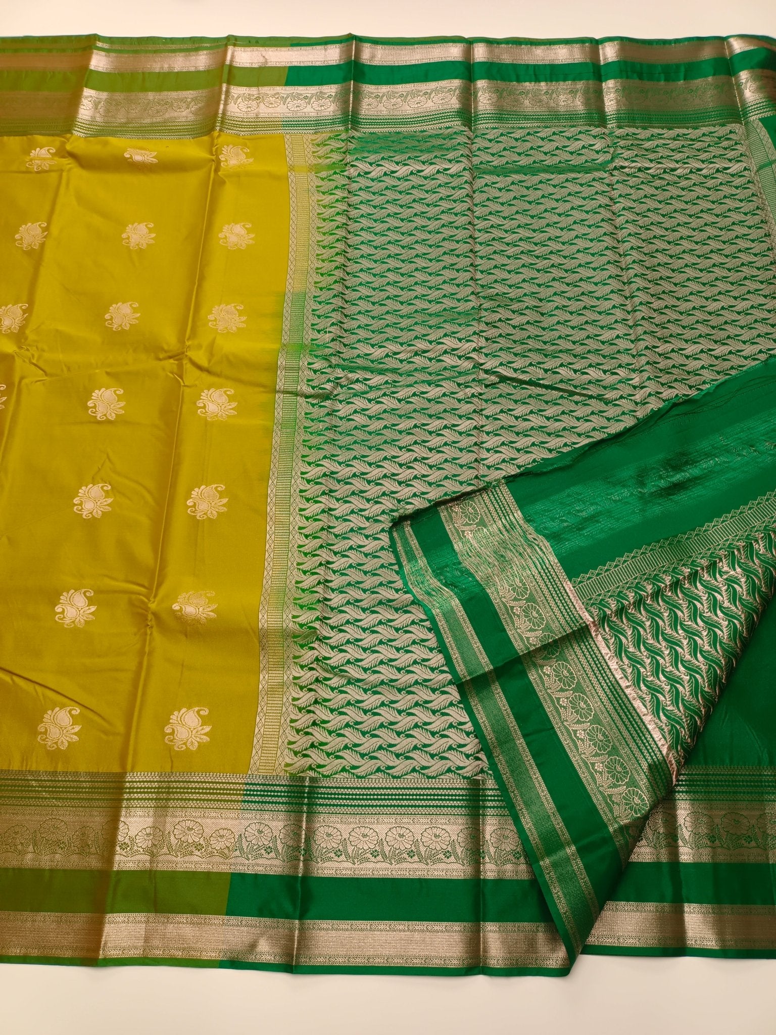 KANCHIPURAM SEMI SILK SAREE - B S CHANNABASAPPA & SONS