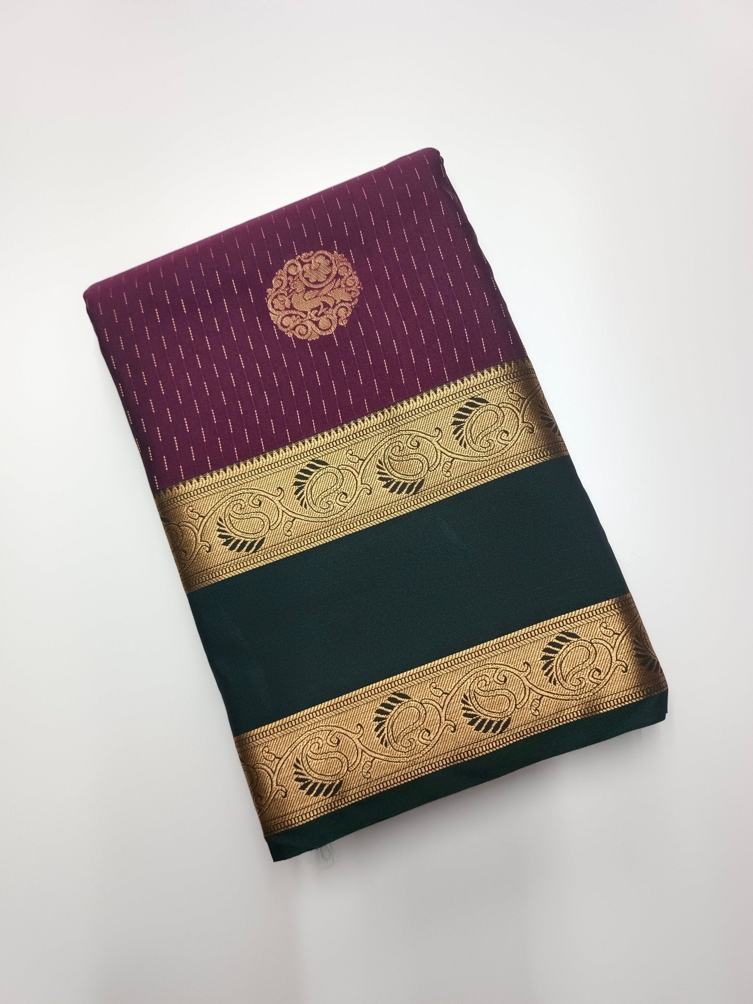 KANCHIPURAM SEMI SILK SAREE - B S CHANNABASAPPA & SONS