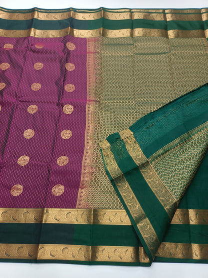 KANCHIPURAM SEMI SILK SAREE - B S CHANNABASAPPA & SONS