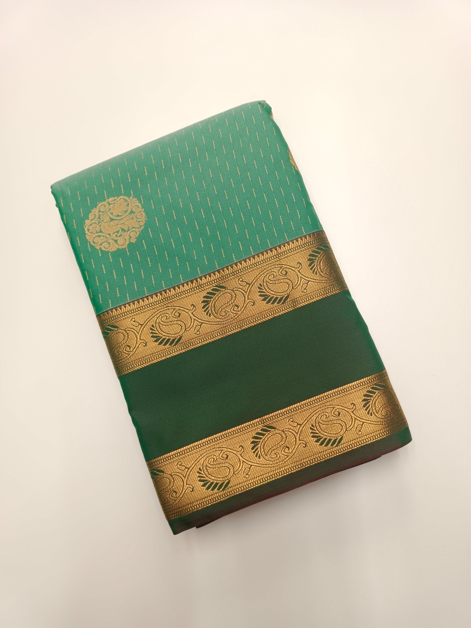 KANCHIPURAM SEMI SILK SAREE - B S CHANNABASAPPA & SONS