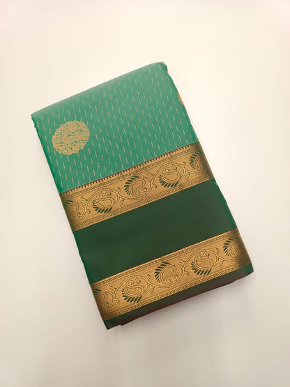 KANCHIPURAM SEMI SILK SAREE - B S CHANNABASAPPA & SONS