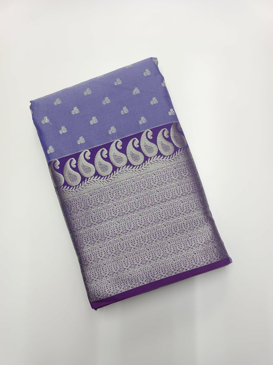 KANCHIPURAM SEMI SILK SAREE - B S CHANNABASAPPA & SONS