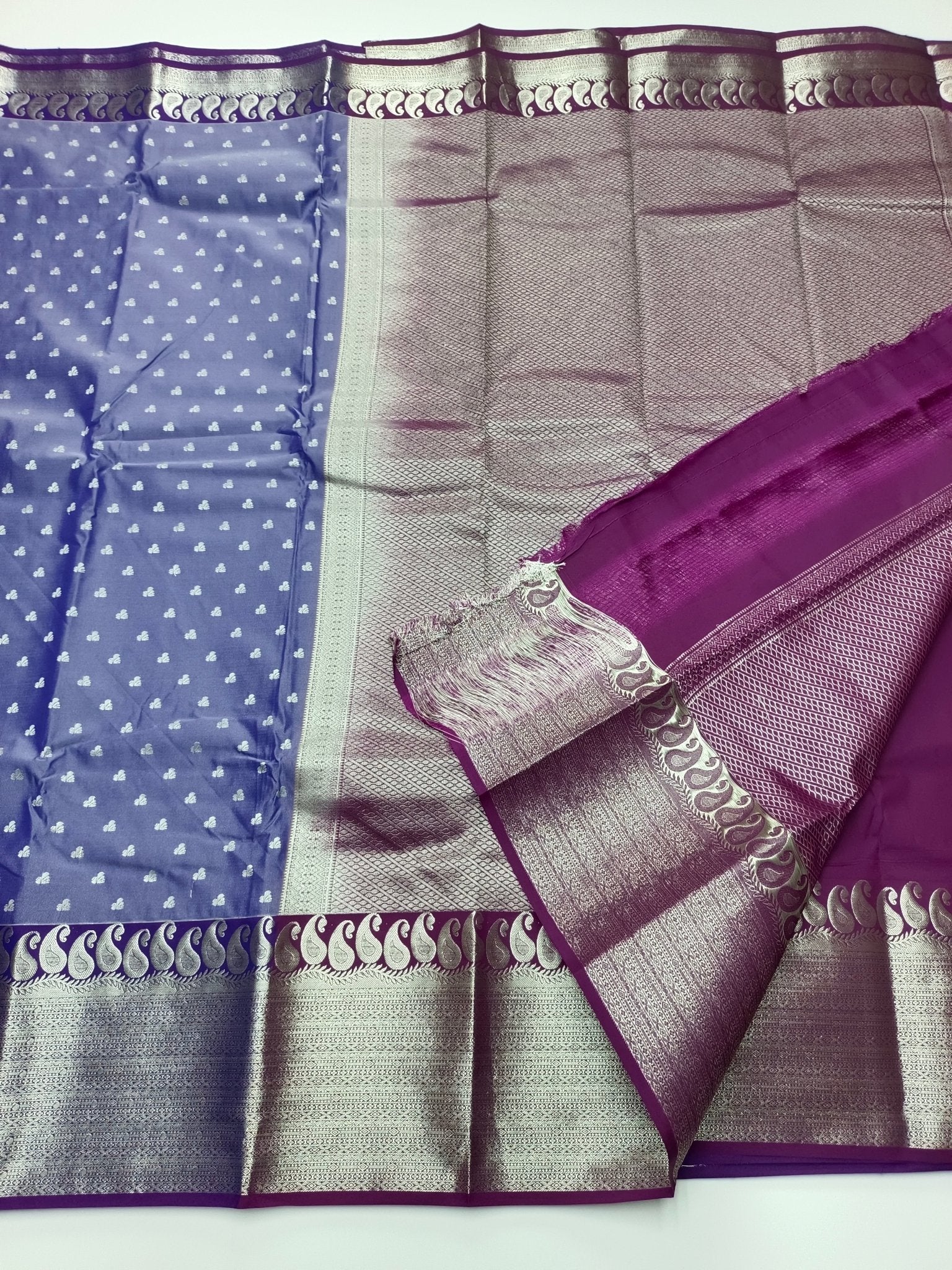 KANCHIPURAM SEMI SILK SAREE - B S CHANNABASAPPA & SONS