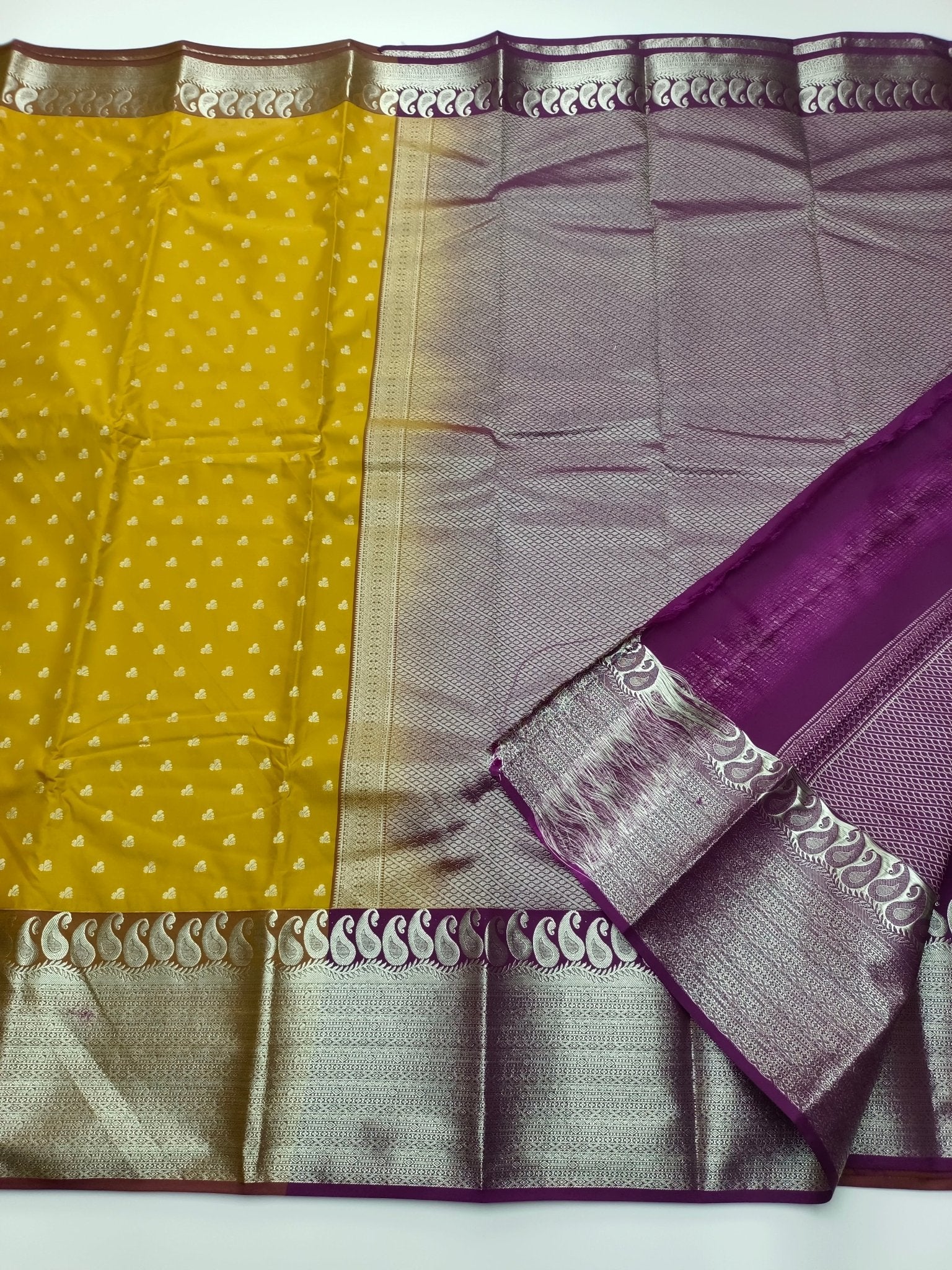 KANCHIPURAM SEMI SILK SAREE - B S CHANNABASAPPA & SONS