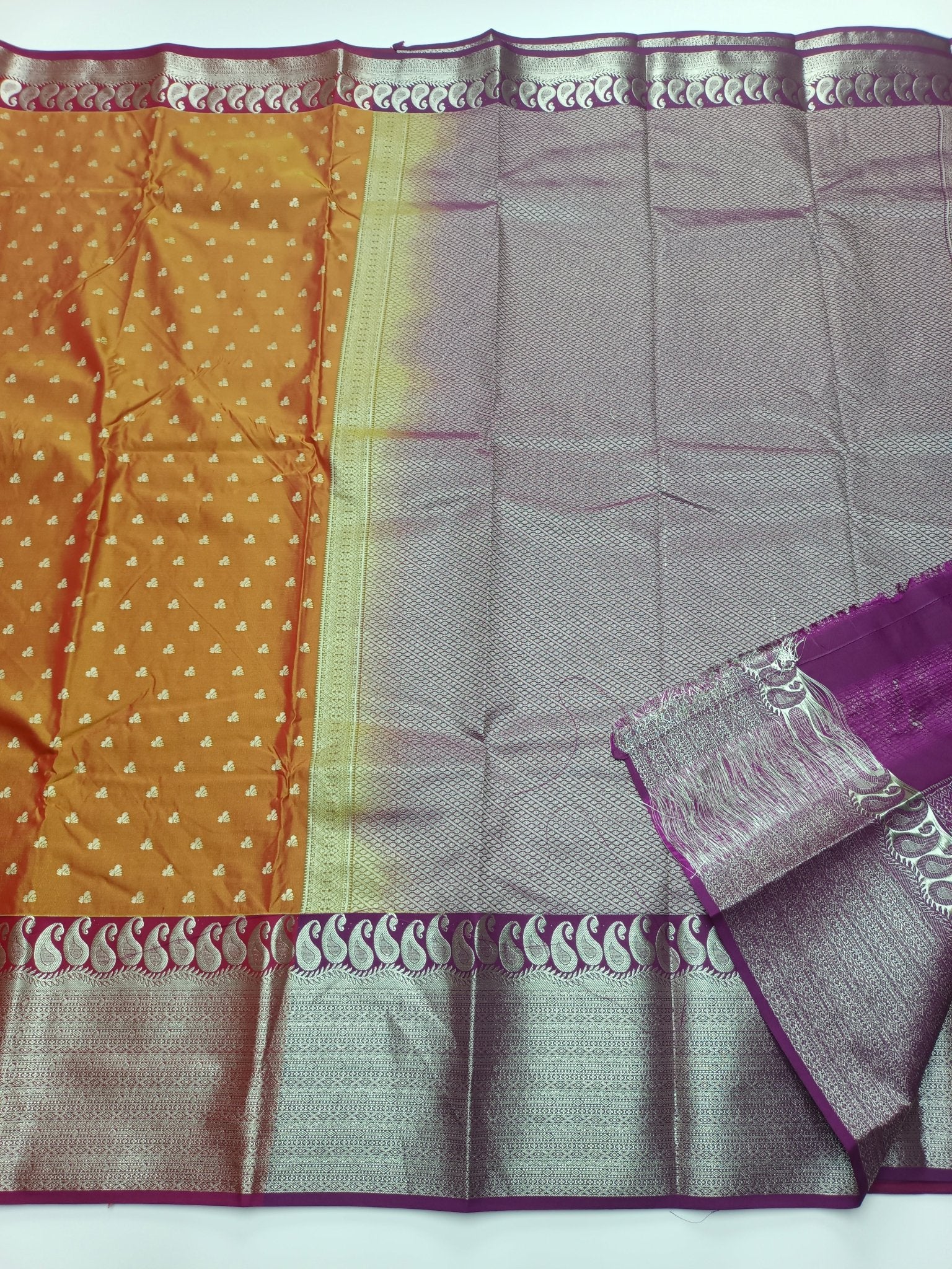 KANCHIPURAM SEMI SILK SAREE - B S CHANNABASAPPA & SONS