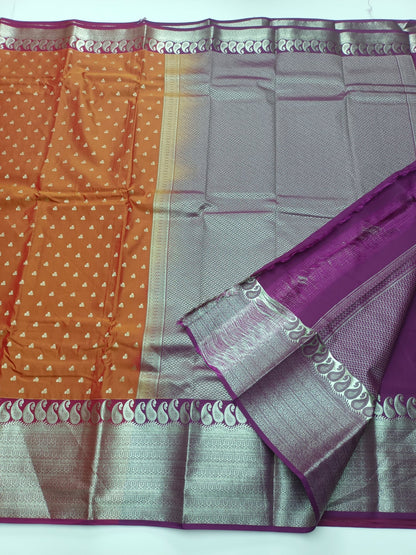 KANCHIPURAM SEMI SILK SAREE - B S CHANNABASAPPA & SONS