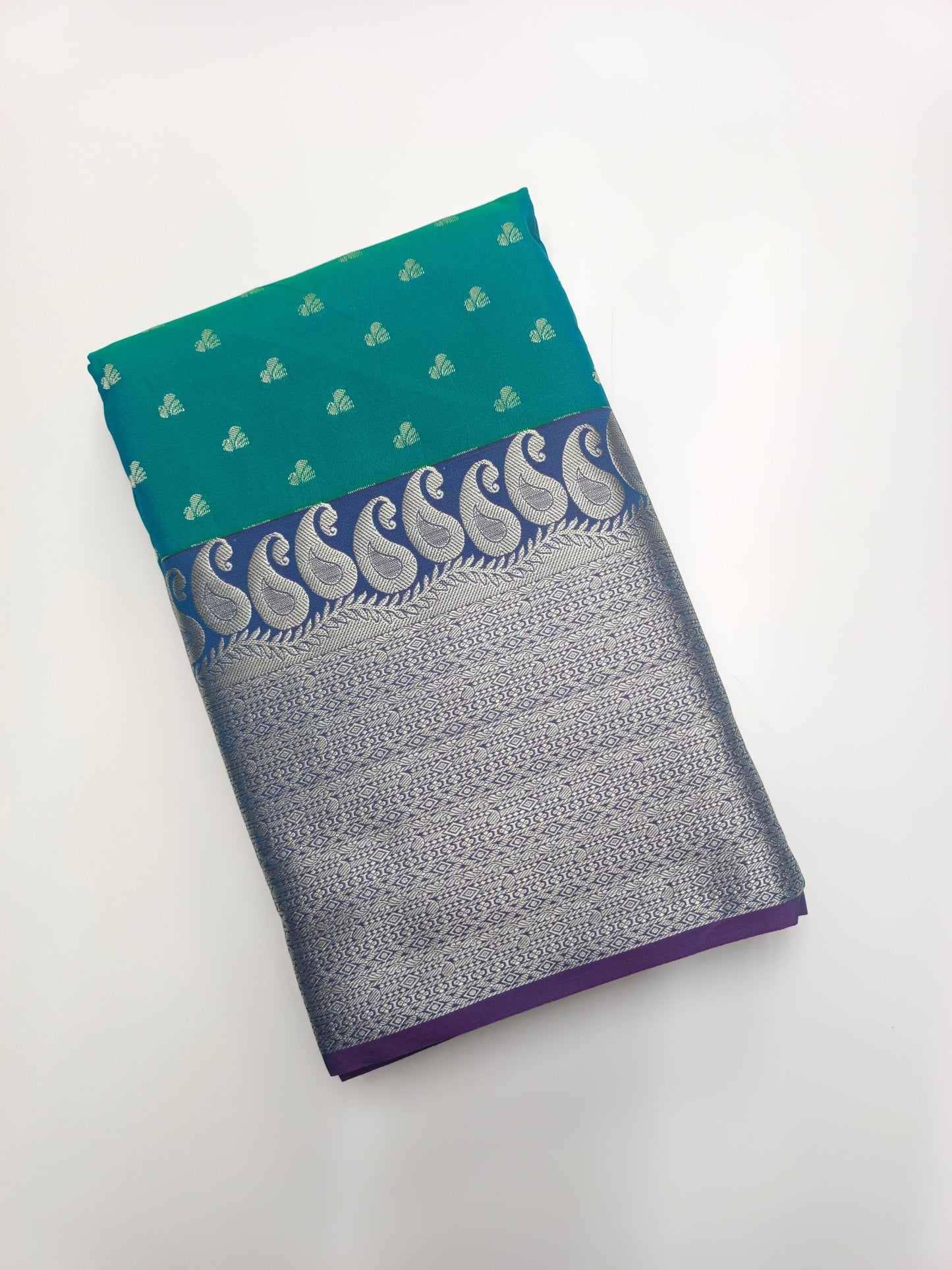 KANCHIPURAM SEMI SILK SAREE - B S CHANNABASAPPA & SONS