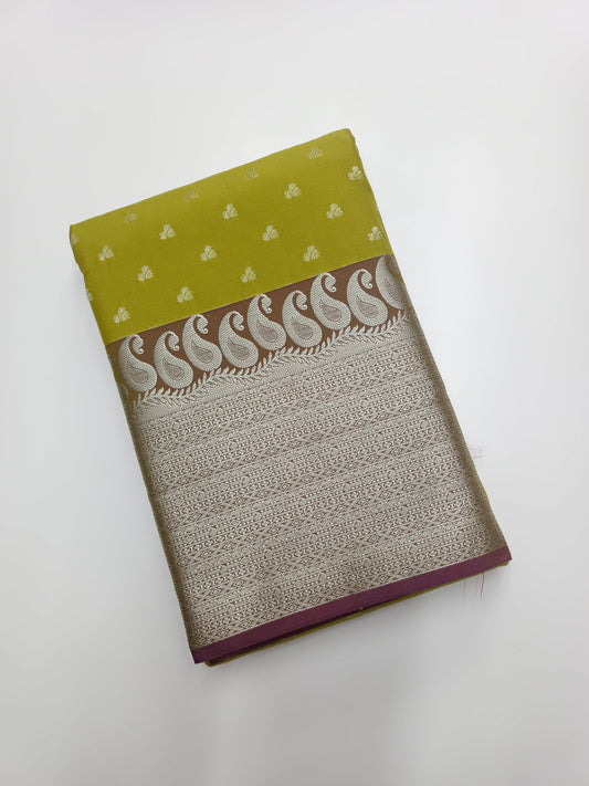 KANCHIPURAM SEMI SILK SAREE - B S CHANNABASAPPA & SONS