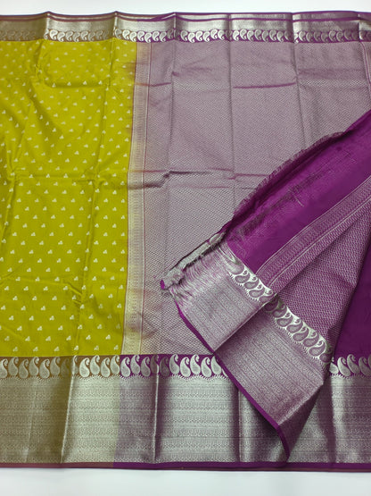 KANCHIPURAM SEMI SILK SAREE - B S CHANNABASAPPA & SONS