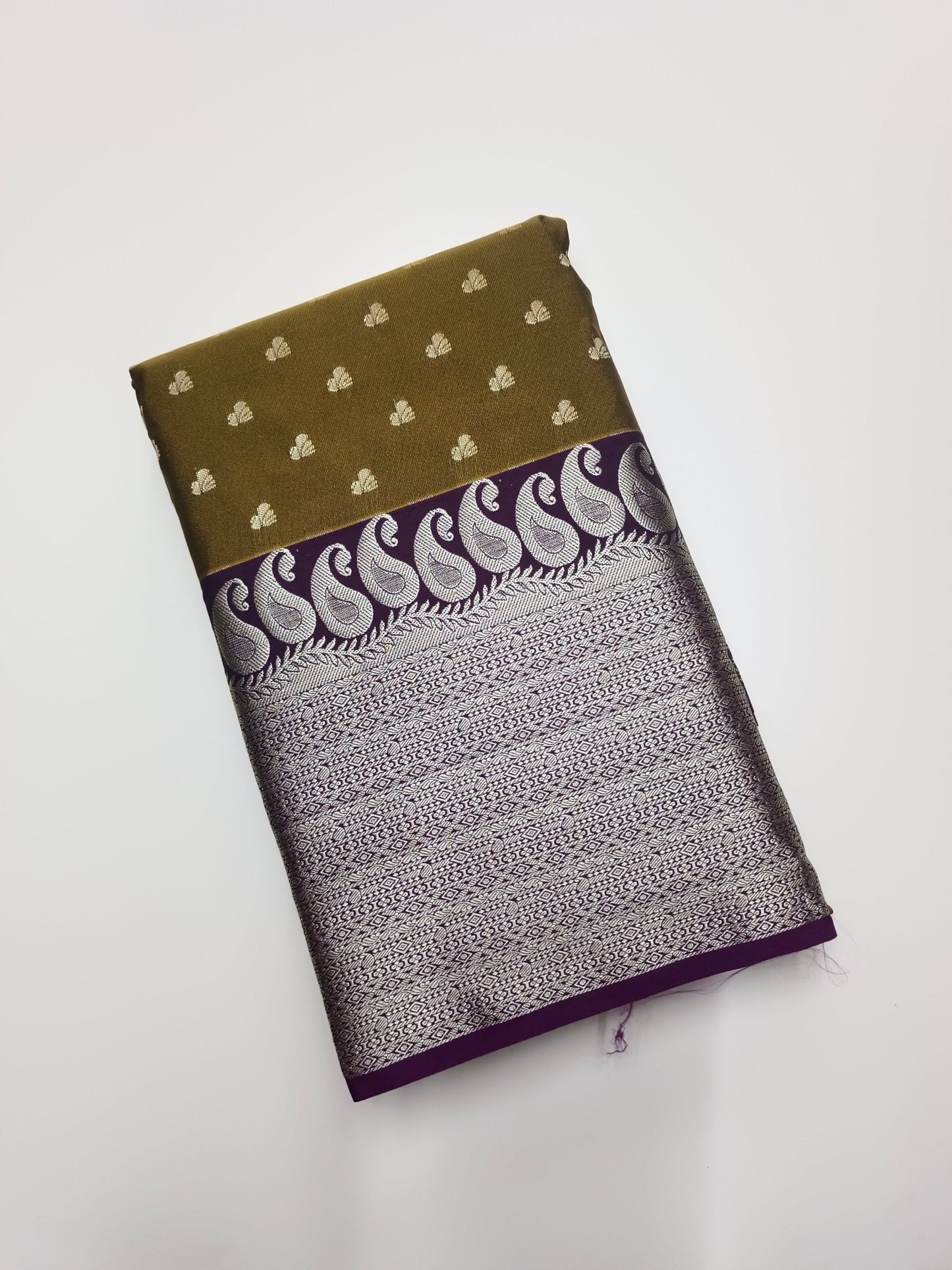 KANCHIPURAM SEMI SILK SAREE - B S CHANNABASAPPA & SONS