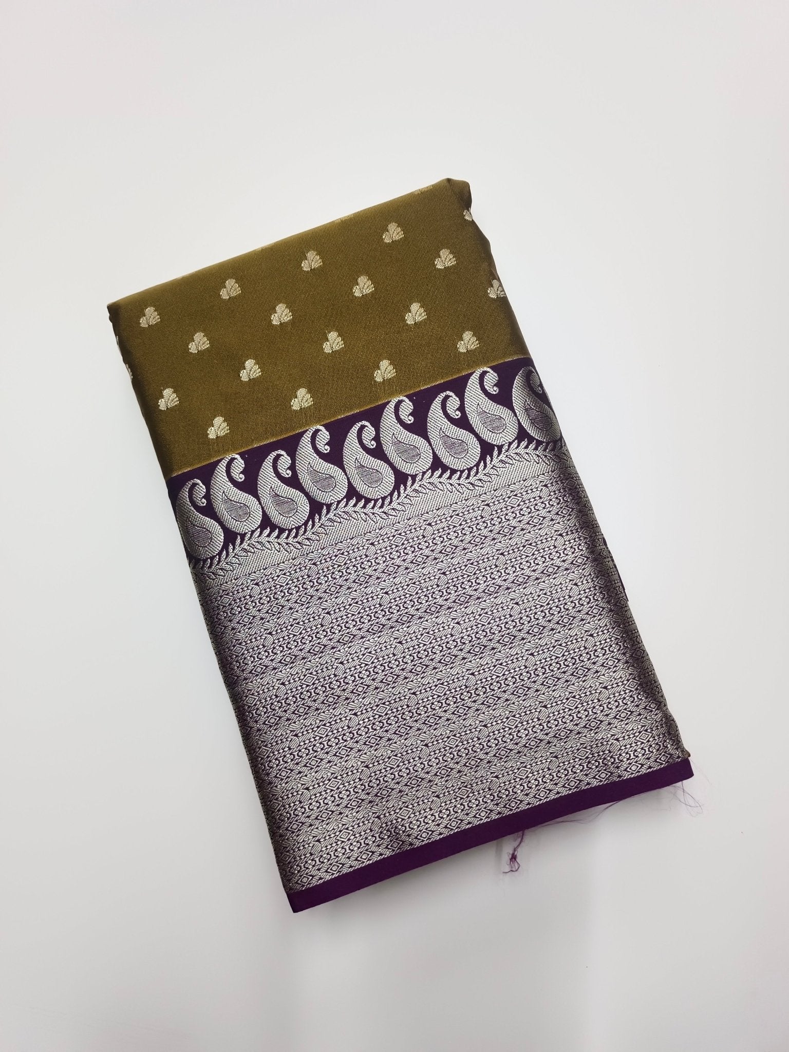 KANCHIPURAM SEMI SILK SAREE - B S CHANNABASAPPA & SONS