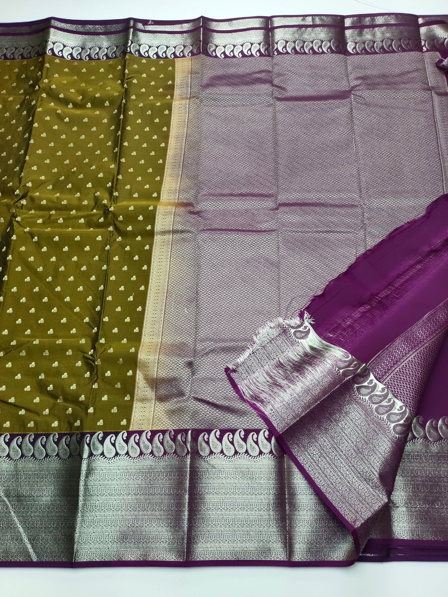 KANCHIPURAM SEMI SILK SAREE - B S CHANNABASAPPA & SONS