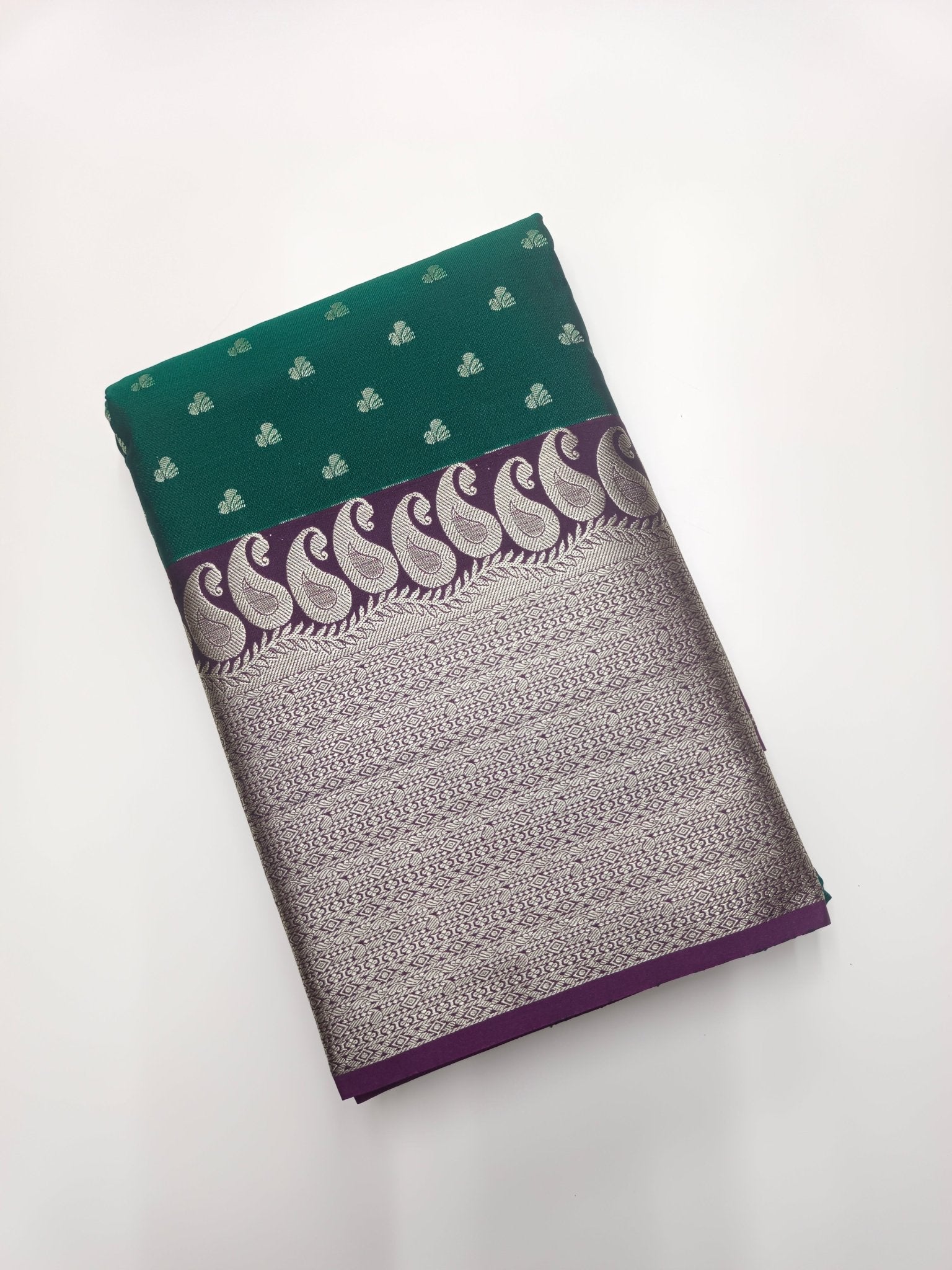 KANCHIPURAM SEMI SILK SAREE - B S CHANNABASAPPA & SONS