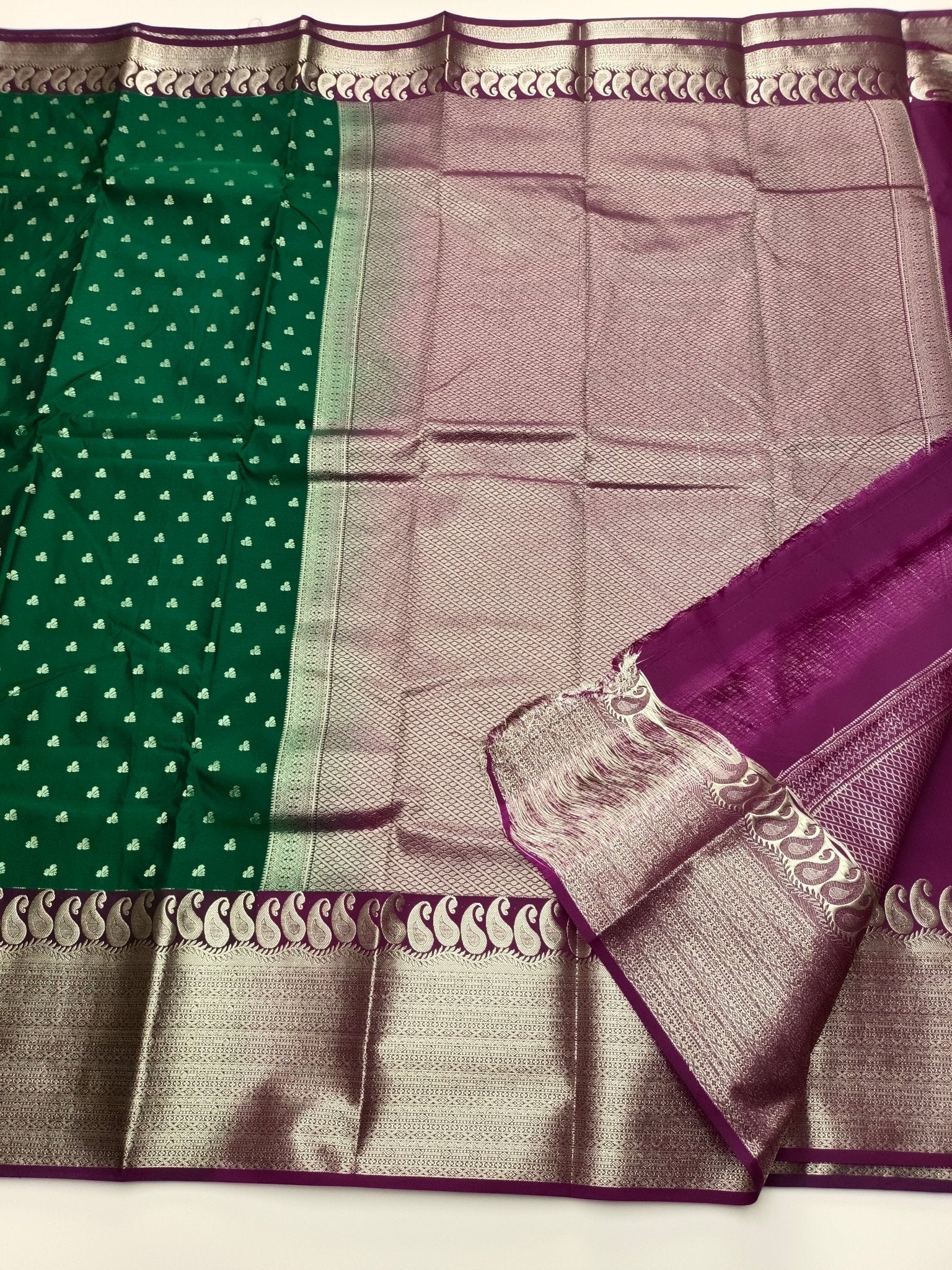 KANCHIPURAM SEMI SILK SAREE - B S CHANNABASAPPA & SONS